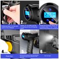thumbnail image 4 of Sidaley Compresores de aire recargables para coche, accesorio de bomba inflable inalámbrico/con cable, herramienta de inflado de mano con pantalla Vehículos, repuestos y accesorios Mis Inalámbrica Sidaley VI001215-02B, 4 of 6