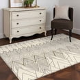 thumbnail image 3 of Beige Boho Area Rugs 4'x6', Washable Small Throw Rugs for Office Bathroom, Vintage Ethnic Tribe Abstract Art Indoor Outdoor Rug Non-Slip Low Pile Carpet Runner Reversible Floor Mats, 3 of 8