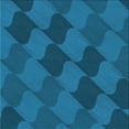 thumbnail image 1 of Ahgly Company Indoor Square Patterned Blueberry Blue Area Rugs, 6' Square, 1 of 6
