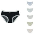 thumbnail image 3 of Rohuuque Cotton Underwear for Women Lace Wasit Hipster Panties Soft Breathable Briefs Underwear Cotton Bikini Underwear Green, 3 of 3