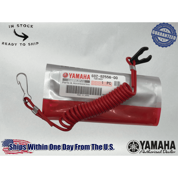 Yamaha Marine Genuine Outboards Emergency Stop Lanyard OEM 682-82556-00