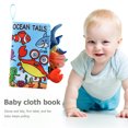 thumbnail image 4 of Libro de tela de dibujos animados Animal Tails Baby Bath Book para niños y niñas (cangrejo) Likrtyny libre de BPA, 4 of 6