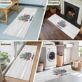thumbnail image 5 of Summer Tropical Plants 2'x6' Runner Rugs for Hallway Kitchen Bedside Non Slip Washable, Farmhouse Cactus Wooden Grain Entryway Rug Runners with Rubber Backing, Long Carpet Runner for Laundry Room, 5 of 8
