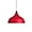 Red, variant on Retro Colorful Metal Pendant Light Fixture for Dining Room, Vintage Rustic Pendant Lighting for Kitchen Island, Industrial Style Pendant Lamp, Simple Farmhouse Pendant Light for Bedroom
