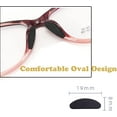 thumbnail image 5 of Eyeglass Nose Pads, Soft Non-Slip Foam Nose Pads Self Adhesive for Sunglasses,Plastic Frames Glasses,Glasses,D-Shape,20 Pairs(Black), 5 of 6
