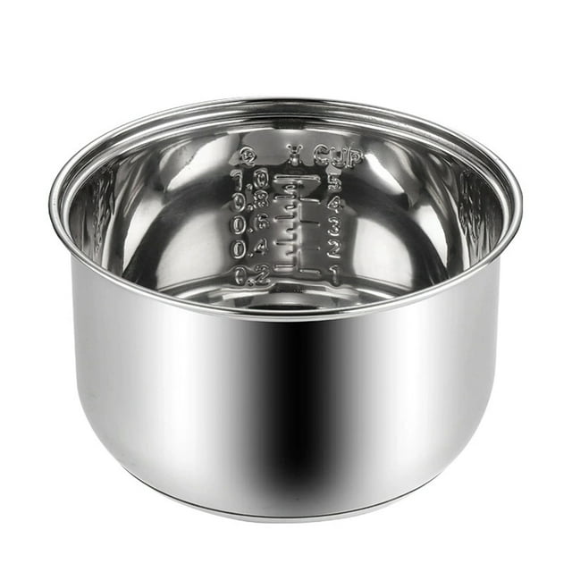 bedienty Compatible with - Rice Replacement Inner 304 Rice Cooker Pot, and - Large Capacity, for Storage, Storage, More silver 1.6L