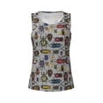 thumbnail image 4 of Gaeub Bright Insects Women's Workout Tank Tops Lightweight Sleeveless Shirts for Women for Athletic Running Tennis Yoga - X-Large, 4 of 9