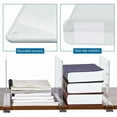 thumbnail image 4 of Multi-Functional Organizer for Closet and Kitchen, Crystal-Clear Acrylic Bookshelf Dividers with Easy Adjustment, Customizable Cubby Size for Storage Shelf (Pack Of 4), 4 of 5