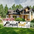 thumbnail image 3 of Congrats Grad Banner Graduation Decoration Yard Sign Class of 2025 Photo Booth Backdrop College Graduation Party Supplies 19" x 118", 3 of 6