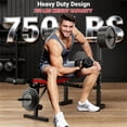 thumbnail image 3 of Weight Bench,Blacksmith Foldable 750lbs 5-In-1 Weightbench Set with Squat Rack and Leg Extension & Curl,Gym Exercise Equipment Bench for Full Body Home Gym, 3 of 7