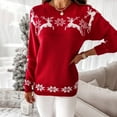 thumbnail image 4 of Jiyugala Pullover Sweaters for Women Christmas Loose Knit Sweater, 4 of 8