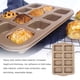 thumbnail image 3 of Molde antiadherente para hornear pasteles Bewildely Acero al carbono 8 cavidades Oro, 3 of 6