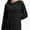 Black, variant on Women's Long Sleeve Knitted Crew Neck T-shirt