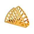 thumbnail image 1 of 1 Portaservilletas, Portaservilletas de Metal Dorado, Organizador de Servilletas de Mesa, Portaservilletas Dorado Tipo Vertical con Forma de Triángulo, Dispensador de Pañuelos para Cocina y Picnic, 1 of 6