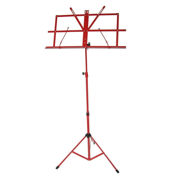 Sky Brand New Lightweight Adjustable Folding Music Stand with Carrying Bag-Red
