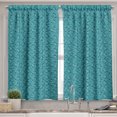 thumbnail image 2 of Ambesonne Brick Valance & Curtain, Monotone Street Wall Scene, 55"x30", Dark Teal Dark Seafoam, 2 of 7