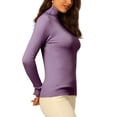 thumbnail image 4 of MODA NOVA Junior's Pullover Sweater Top Long Sleeve Turtleneck Knit Tops, 4 of 5