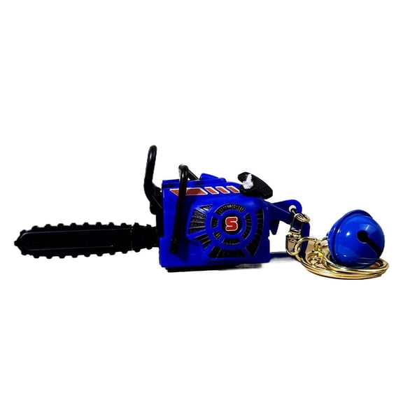 Mini Chainsaw Keychain With Pull Start Action, Functional Toy Saw Keyring For Outdoor Adventure, Metal Construction, Funny For Men