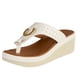 thumbnail image 1 of Sandalia con Plataforma Mujer CASTALIA Blanco Detalle Dorado, 1 of 3