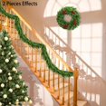 thumbnail image 5 of Guvpev 2Pcs Artificial Norfolk Pine Garlands for Mantel, 6FT Realistic Winter Pine Garland, Flexible Greenery Garland for Home, Holiday, Table, Wall, Windows, Indoor & Outdoor Christmas Decorations, 5 of 8
