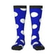 thumbnail image 1 of Balery Blue And White Polka Dot Calcetines novedosos Calcetines deportivos Calcetines hasta la rodilla Calcetines de algodón Calcetines originales y geniales, 1 of 6