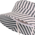 thumbnail image 5 of SAWOBUUN Baby Striped Bucket Hat Cute Adjustable Sun Protection Cap for Toddlers Lightweight Summer Outdoor Beach Hat, 5 of 5