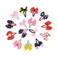 thumbnail image 4 of BEADCEST 12Set Hair Barrettes For Girls Assorted Color Cloth Hair Decoration Random Style, 4 of 8