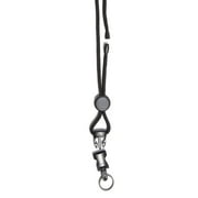 SICURIX Premium Safety Lanyard, Breakaway with Detachable Key Ring, Black, Pack of 12