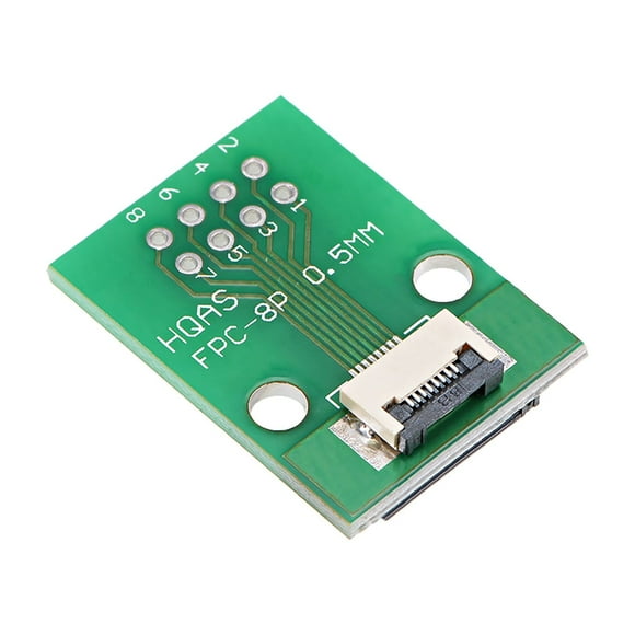 PiccoCasa Adaptador de Placa Convertidor PCB de 8 Pines 0.5mm 1mm Pitch a DIP 2.0mm