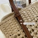 thumbnail image 5 of Bolso Bolso tejido ahuecado a la moda Bolso de gran capacidad y correa ajustable (Beige), 5 of 8