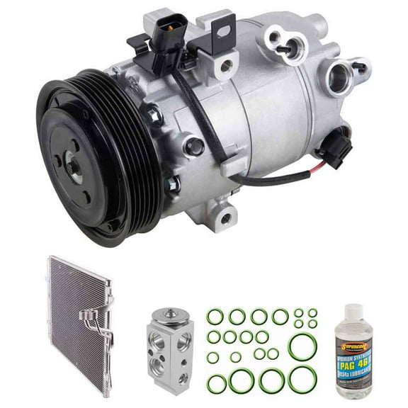 For Kia Forte 2015 2016 2017 A/C Kit w/ AC Compressor Condenser & Drier - BuyAutoParts