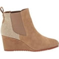 thumbnail image 6 of Toms Bailey Toffee Fashion Pull On Rounded Toe Wedge Suede Casual Ankle Boots (Toffee, 7), 6 of 6