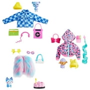 Barbie Extra Doll Clothes Fashion Pack with Pet Lamb, Zipper Hoodie & Hair Accessories