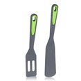 thumbnail image 1 of Kit de silicona de silicona antideslizante Spatulas Kit resistente al calor Sacramistas de huevos fritos Gadgets Alimentos para el hogar Herramientas para hornear Accesorios Gris oscuro Verde 2 piezas Noticed HA010780-01B, 1 of 7