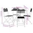 thumbnail image 4 of vidaXL 5 Piece Garden Dining Set Anthracite Metal Mesh, 4 of 5