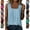 #02 Blue, variant on Everyday Square Neck Sleeveless Tees Pleated Soft Tunics Loose Comfort Casual Fashion Blouses Leisure Wear Tops, #02 Brown 3XL
