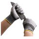 thumbnail image 2 of Guantes Anticorte  Bloosom Nivel 5 Industrial Trabajo Rudo Resistente Grande Gris, 2 of 4