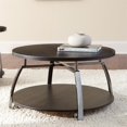 thumbnail image 3 of Steve Silver Co. Coham Table Basse Ronde avec Roulettes, Nickel Noir, 3 of 5