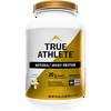 True Athlete Natural Whey Protein - Vanilla, 20g of Protein per Serving - Probiotics for Digestive Health, Hormone Free - NSF Certified For Sport (2.5 Pound Powder)