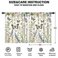 thumbnail image 2 of Blackout Kids Curtains,Pioneer Flower and Butterfly Childrens Insulated Curtains Set Of 2,Bedroom Essentials,Toddler Room Decor 42x54in(106x137cm), 2 of 4
