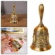 thumbnail image 4 of Campana de mano con alarma de cobre de tono metálico, campana de mano, llamada de té, campana de Navidad, servicio de cena, campanas de escritorio, juego J4N9, 1 ud., 4 of 4
