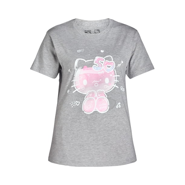 Hello Kitty Licensed Graphic Short Sleeve Tee, Women's - Walmart