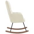 thumbnail image 2 of vidaXL Rocking Chair Cream White Velvet, 2 of 3