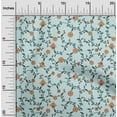 thumbnail image 2 of oneOone Polyester Spandex Turquoise Blue Fabric Jacobean Floral Sewing Craft Projects Fabric Prints By Yard 56 Inch Wide, 2 of 4