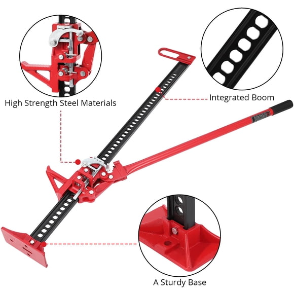 EDTara Heavy Duty 7000 Lb Farm Jack, Ratcheting Lift for Tractors, Suvs, Atvs, and Trucks, Ideal for Vehicle Recovery