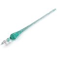 thumbnail image 1 of Pluma de cristal hecha a mano, pluma de caligrafía de cristal, pluma de firma sumergida para artistas, mujeres, hombres, adolescentes, regalos de decoración de dibujo para escribir (verde hielo) kaili Sencillez, 1 of 2