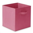 thumbnail image 2 of Casafield Set of 12 Fabric Storage Cube Bins, Hot Pink - 11" Collapsible Foldable Cloth Baskets for Shelves and Cubby Organizers, 2 of 7