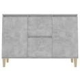 thumbnail image 3 of vidaXL Sideboard Concrete Grey 101x35x70 cm Engineered Wood, 3 of 4