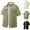 White, variant on Men's Summer Sai Hiking Hunting UPF 50+ UV Short Sleeve Button Down Shirt Lightweight Cooling Quick Dry Outdoor Sun Protection Fishing Shirts Army Green