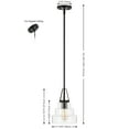 thumbnail image 3 of SAFAVIEH Raylen Clear Iron Pendant Light with Clear Shade, 3 of 8